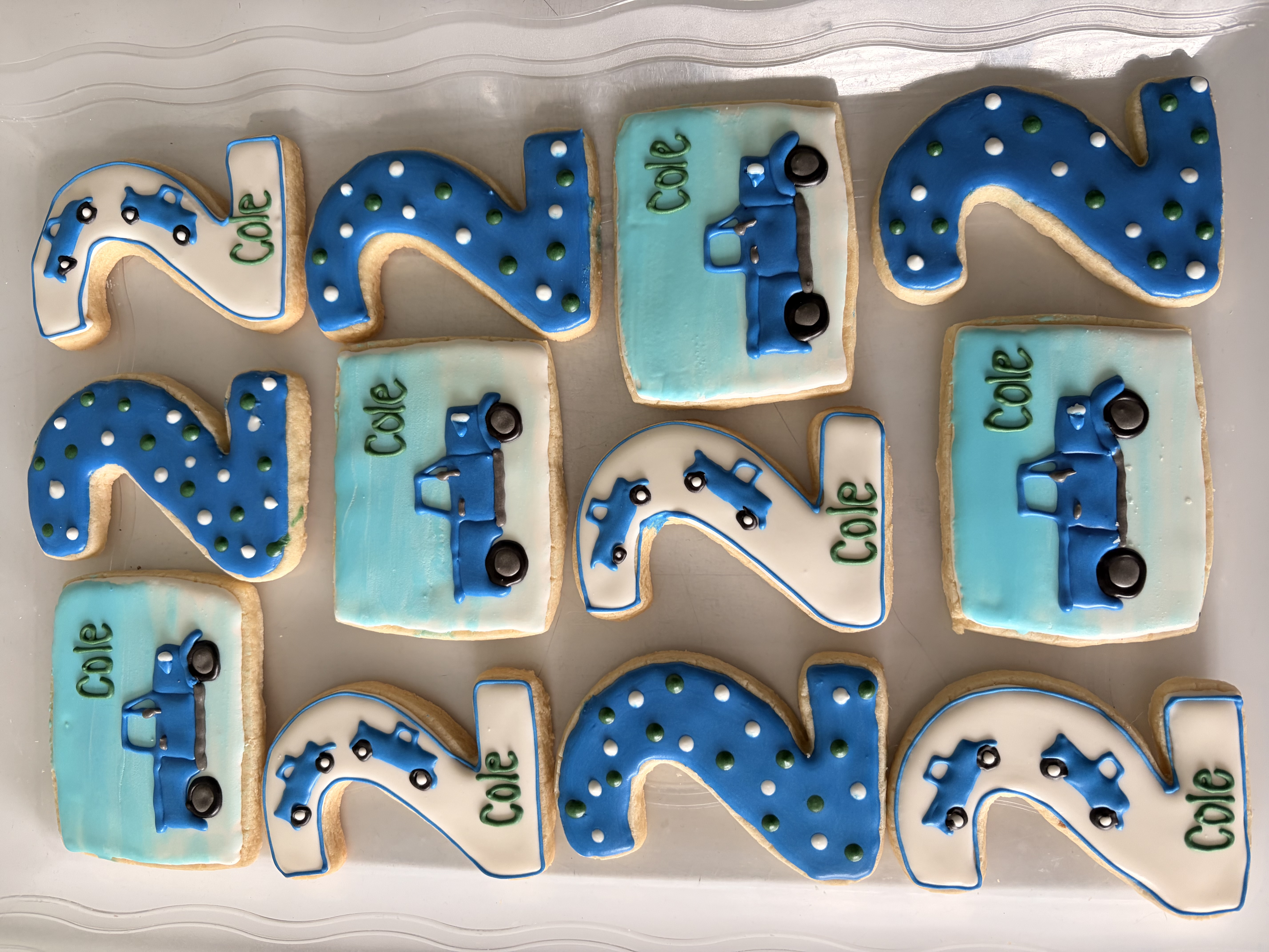 Blue Birthday Sugar Cookies
